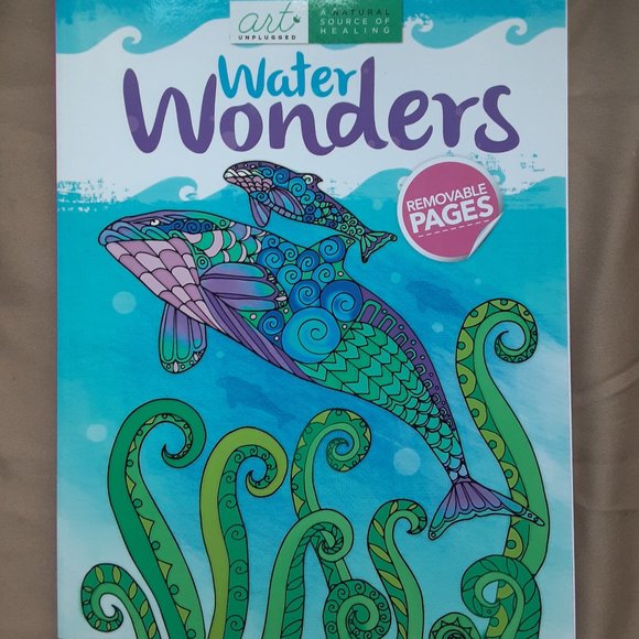2016 Art Unplugged Water Wonders Journal and Coloring Book - Picture 1 of 7